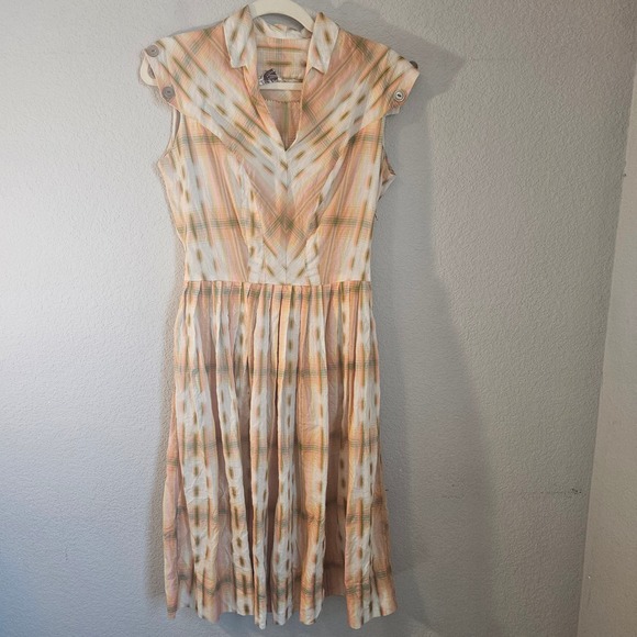 Dresses & Skirts - vintage modern classics dress siz small medium 40s 50s cap sleeve spring summer